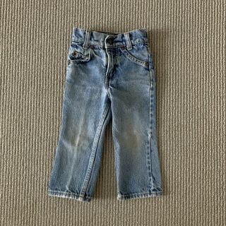 Vintage 80s Levis Toddler Denim Jeans Pants Orange Tab Size 2 Made In Usa Rare