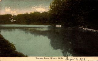 Vintage Real Photo Postcard - Tawawa Lake,  Sidney,  Ohio Bk26