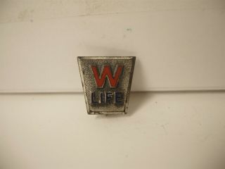 Rare Winchester Sterling Life Service Lapel Pin Award Haven Ct