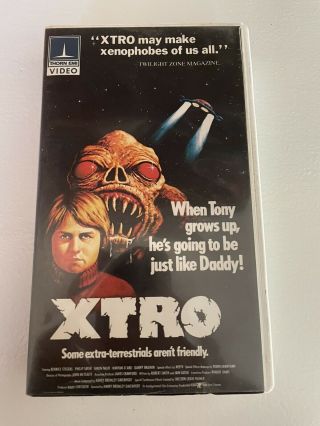 Xtro 1983 Ultra - Rare Vhs Thorn Emi Video Horror Slasher Sci - Fi Oop