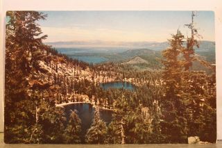 California Ca Fallen Leaf Lake Tahoe Angora Vacationers Finest Postcard Old View