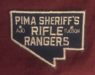 Arizona Pima Co Sheriff Vintage Rare Patch