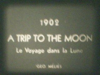 Reg 8mm film A TRIP TO THE MOON 1902 MELIES classic history RARE fantasy French 2