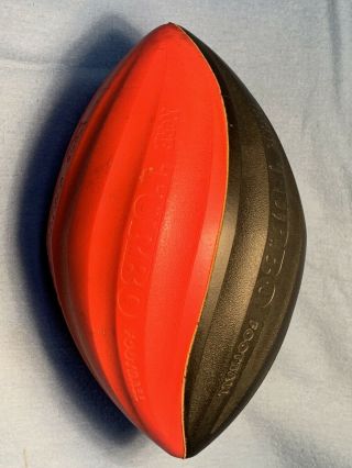 Vintage Nerf Turbo Spiral Football,  Black And Red,  1989 Rare,