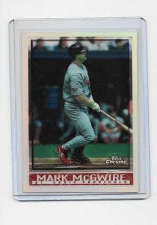 1998 98 Topps Chrome Refractor Mark Mcgwire Baseball Card Ref Rare