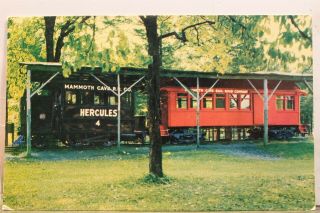 Kentucky Ky Mammoth Cave National Park Train Hercules Postcard Old Vintage Card