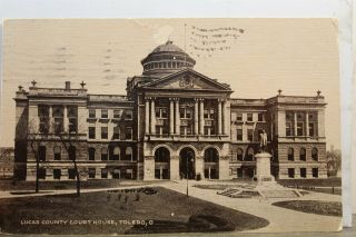 Ohio Oh Toledo Lucas County Court House Postcard Old Vintage Card View Standard