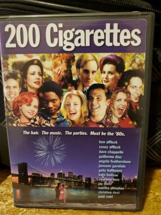200 Cigarettes Dvd - Rare - Ben Affleck,  Dave Chappelle,  Paul Rudd,  Kate Hudson