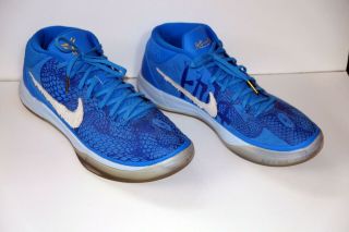 Rare,  Kobe Bryant Leather Nike Shoes Size 11,  Blue/white,