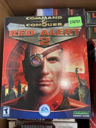 Command & Conquer: Red Alert 2 Rare Big Box W/ Inserts