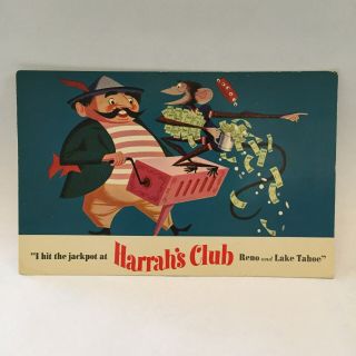 Vintage Postcard Harrah 