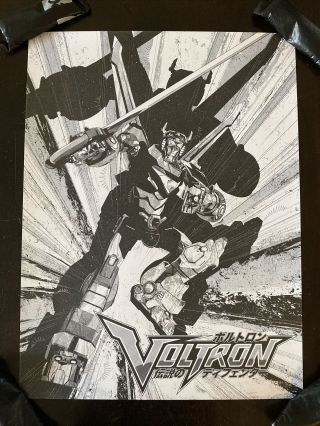 Voltron Defender Of The Universe Japanese Poster Art Print 8/250 Rare Sdcc Mondo