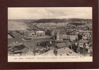 Jersey St Helier General View Of The Esplanade Vintage Postcard
