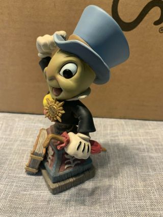 Jiminy Cricket Bust - Enesco Grand Jester Studios Disney Showcase Pinocchio RARE 3