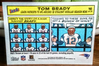 Tom Brady Rare 2005 Topps Bazooka Comic Card
