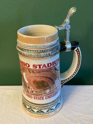 Rare Vintage Ohio State,  Ohio Stadium Gerz Germany Made Porcelain Football Stein