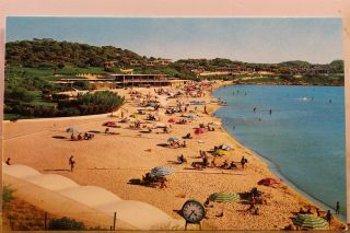 Greece Vouliagmeni Astir Beach Apollo Coast Postcard Old Vintage Card View Post