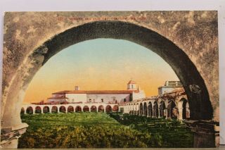 California Ca Mission San Luis Rey Arch Postcard Old Vintage Card View Standard