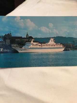 Royal Caribbean Song Of Norway Vintage Cruise Ship Post Card Bahamas
