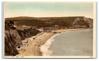 Vintage Picture Postcard Seaton From Beer Road Devon