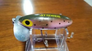 Fred Arbogast 5/8 Oz.  Jitterbug In Rainbow Trout Rare Color,  Tough To Find 2
