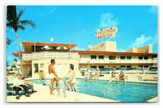 Vintage Postcard Island House Motel Miami Beach Florida H7