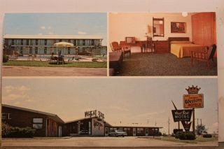 Kansas Ks Mcpherson Wheat State Motel Postcard Old Vintage Card View Standard Pc