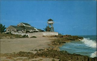 House Of Refuge Stuart Florida Observation Deck 1970s Vintage Postcard
