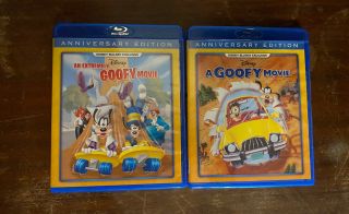 A Goofy Movie & An Extremely Goofy Movie Blu - Ray Disney Movieclub Exclusive Rare