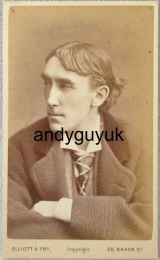 Cdv Stage Actor Henry Irving Elliott Fry London Antique Photo Victorian