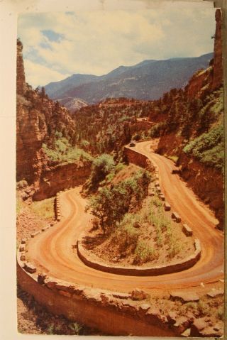 Colorado Co Manitou Springs Cave Of The Winds Temple Drive Postcard Old Vintage
