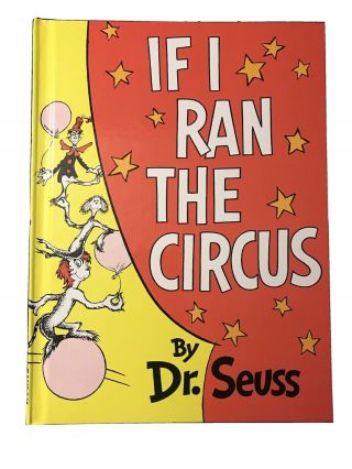 Dr.  Seuss If I Ran The Circus Hardcover Vintage 1984 Rare
