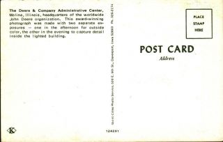 Vintage Postcard Headquarters John Deere Company Moline IL 2