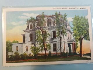 Vintage Postcard Governor 