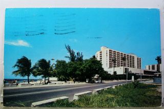 Puerto Rico Santurce Condado San Jeronimo Hilton Hotel Postcard Old Vintage Card