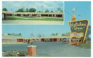 Allendale Sc Vintage Holiday Inn Hotel Postcard South Carolina