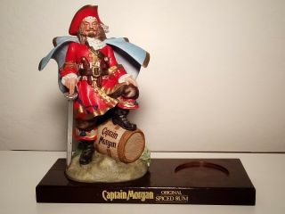Rare Vintage Ceramic Captain Morgan Spiced Rum Statue Porcelain Figurine 1 Owner