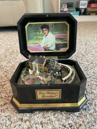 Rare Collectors Item Elvis Presley’s Graceland Music Box By Ardleigh Elliott