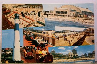 Jersey Nj Atlantic City Postcard Old Vintage Card View Standard Souvenir Pc