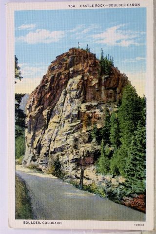 Colorado Co Boulder Canon Castle Rock Postcard Old Vintage Card View Standard Pc