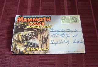 Vintage Postcard Folder " Mammoth Cave National Park Kentucky "