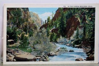 Colorado Co Boulder Canon Postcard Old Vintage Card View Standard Souvenir Post