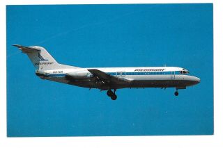 Vintage Postcard Piedmont Airlines Fokker F - 28 - 4000