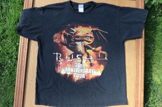 Vintage Rush 30th Anniversary World Tour 2004 Concert T - Shirt X - Large Rare