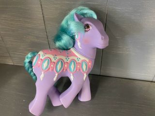 Rare Vintage My Little Pony G1 Merry Go Round Sparkler Purple 1989 Hasbro