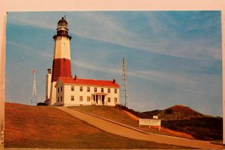 York Ny Montauk Point Lighthouse Postcard Old Vintage Card View Standard Pc