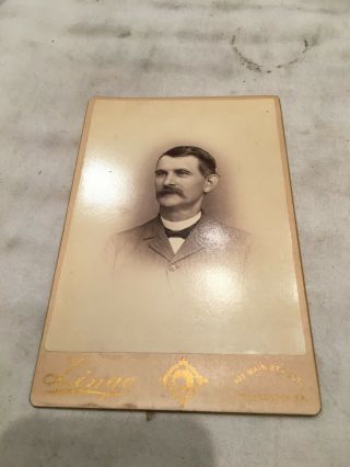 Cabinet Card Photo Victorian Dress Man Uniontown,  Pa 543s