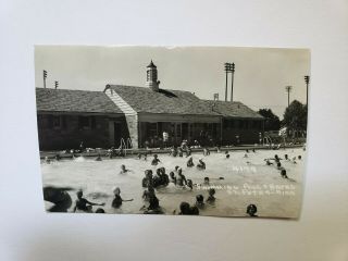 Vintage Rppc Swimming Pool & Baths St Peter Minnesota