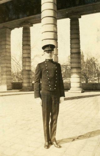Fj277 Vtg Photo Military Man In Uniform,  Wwi Era C Early 1900 