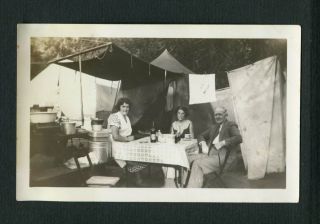 Camping At Sequoia National Park California Vintage Photo 456046